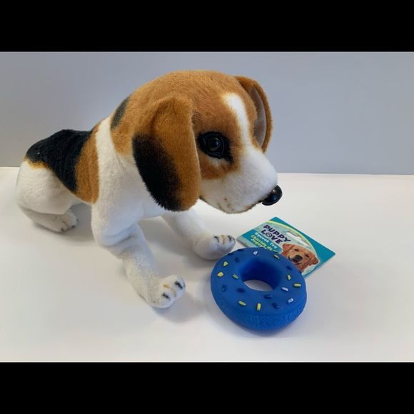 Donut With Sprinkles- Dog Squeak Toy- Blue - Picture 4 of 5